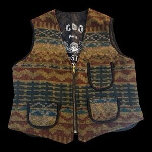 Vintage Lee Cooper Aztec Wool Vest